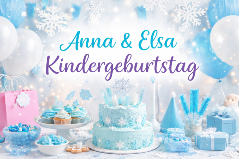 Geburtstags Motto Party Anna und Elsa Eiskönigin