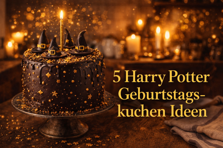 Harry Potter Geburtstagskuchen – verzierter Zauberkuchen für eine Motto-Party