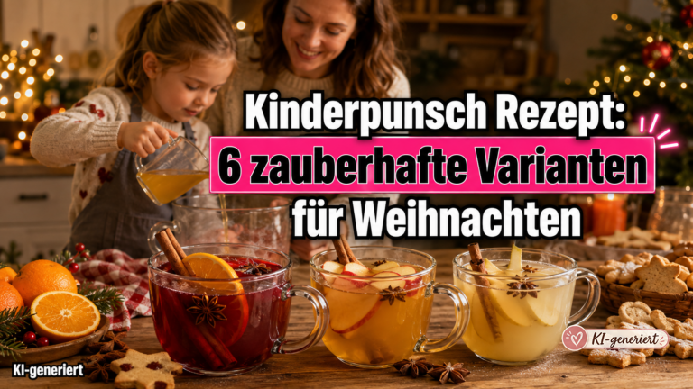 Kinderpunsch Rezept mit sechs weihnachtlichen Varianten für FamilienKinderpunsch Rezept mit sechs weihnachtlichen Varianten für Familien