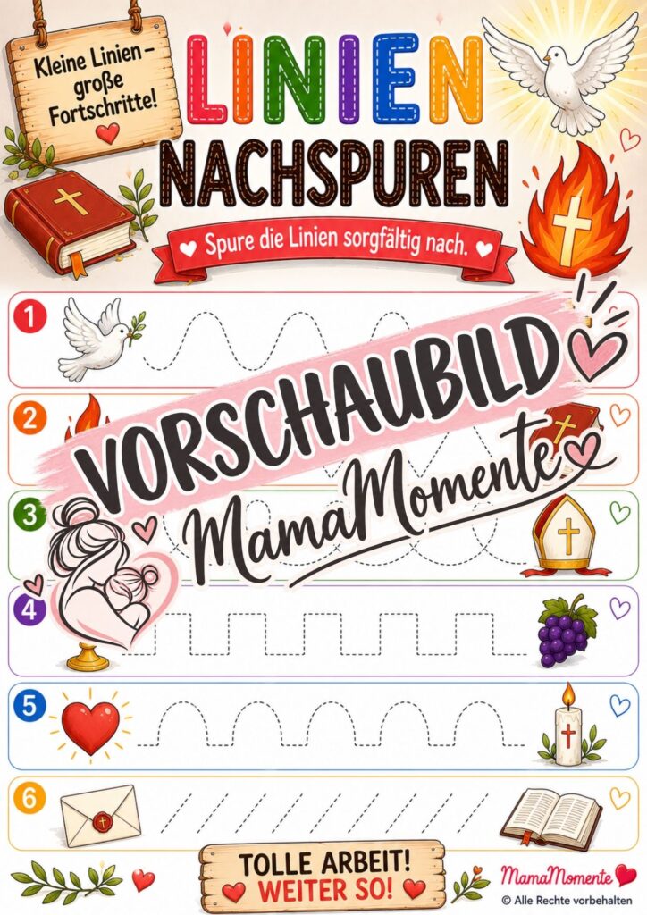Linien Nachspuren Firmung