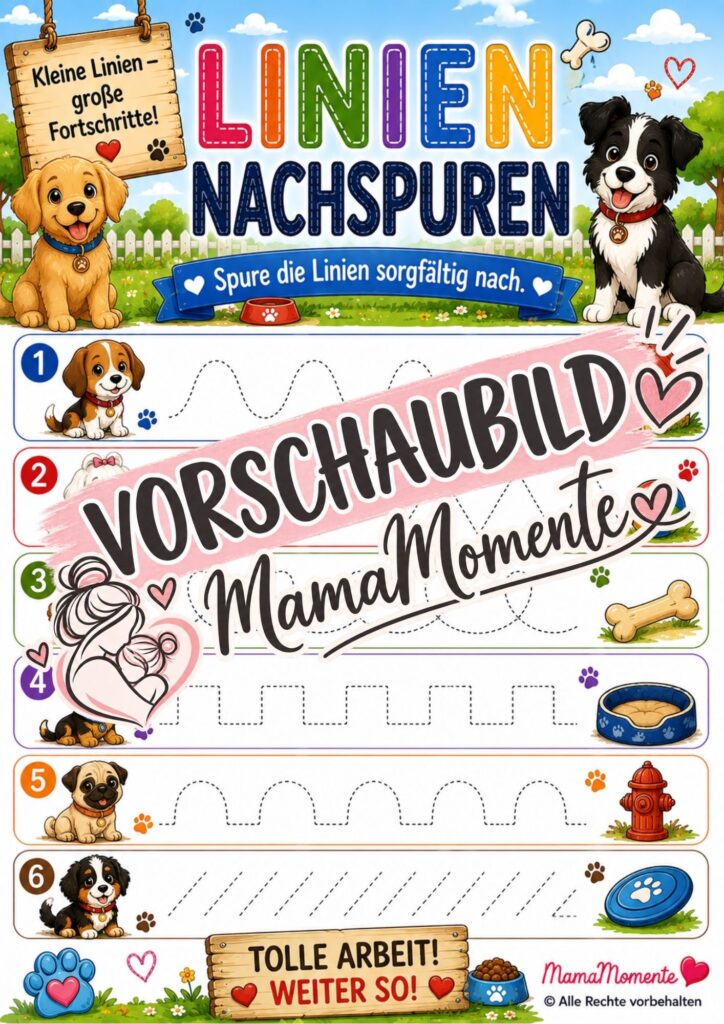 Linien Nachspuren Hunde