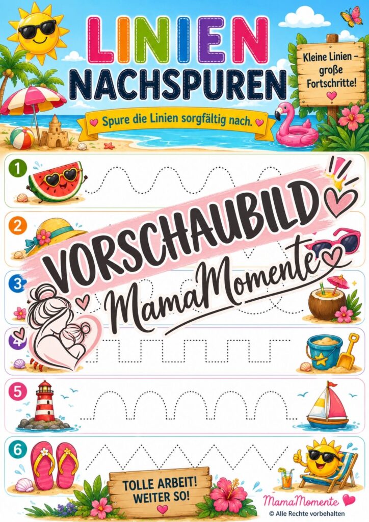 Linien Nachspuren Sommer