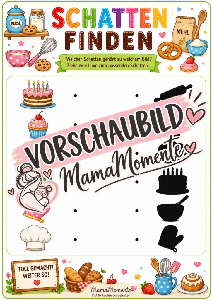 Schatten finden Backen