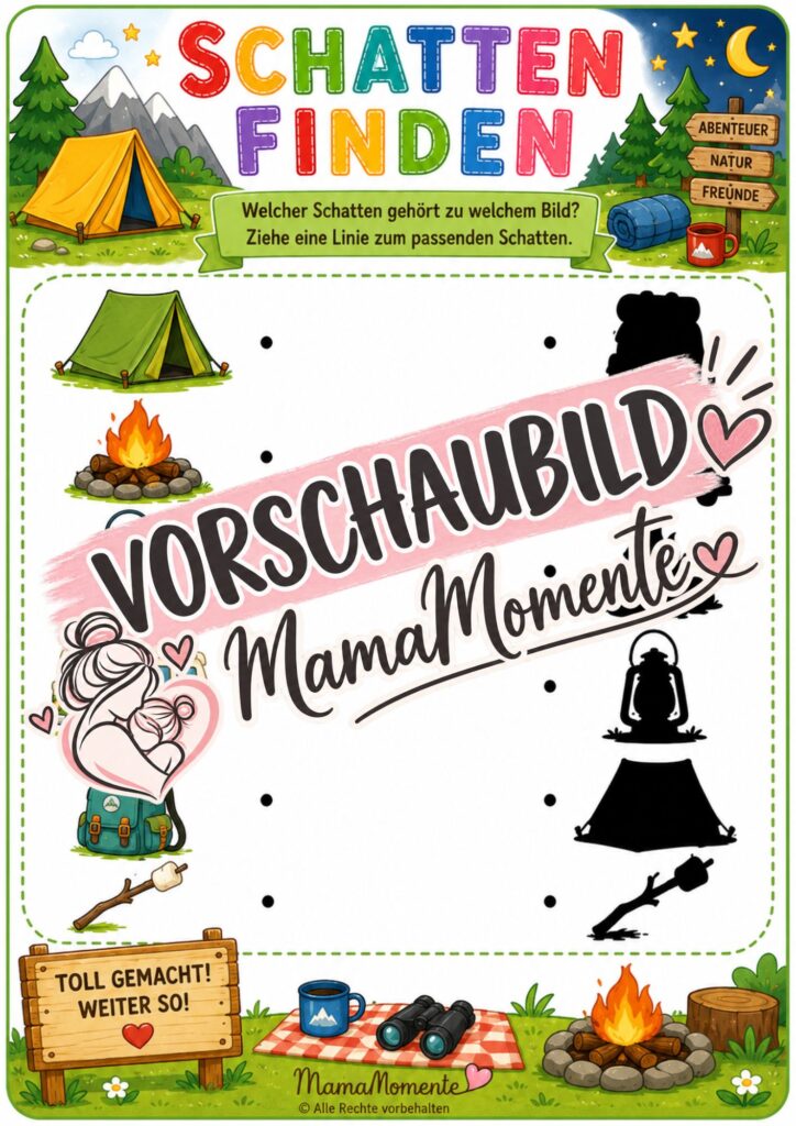 Schatten finden Camping