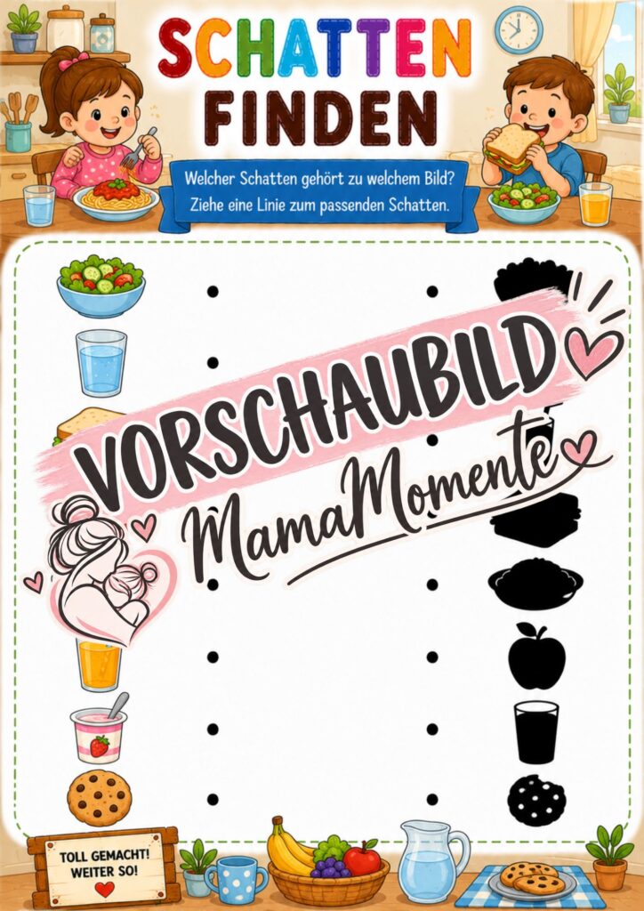 Schatten finden Essen und Trinken