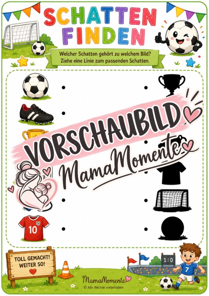 Schatten finden Fußball