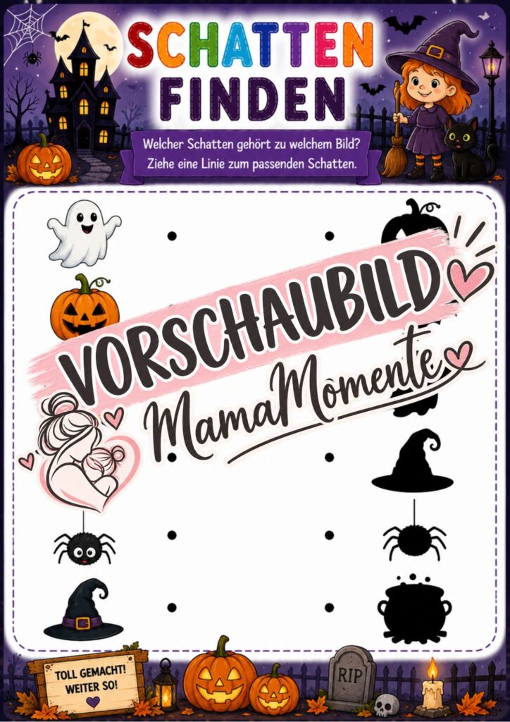 Schatten finden Halloween