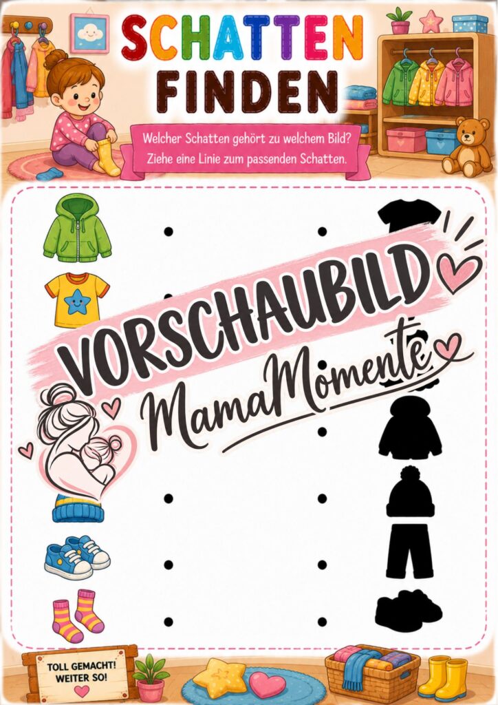 Schatten finden Kleidung anziehen
