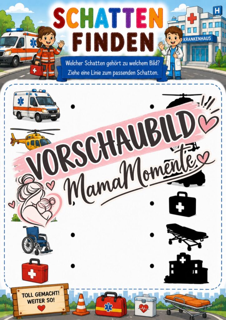 Schatten finden Rettung Krankenhaus