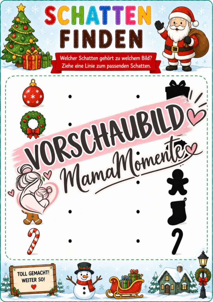 Schatten finden Weihnachten