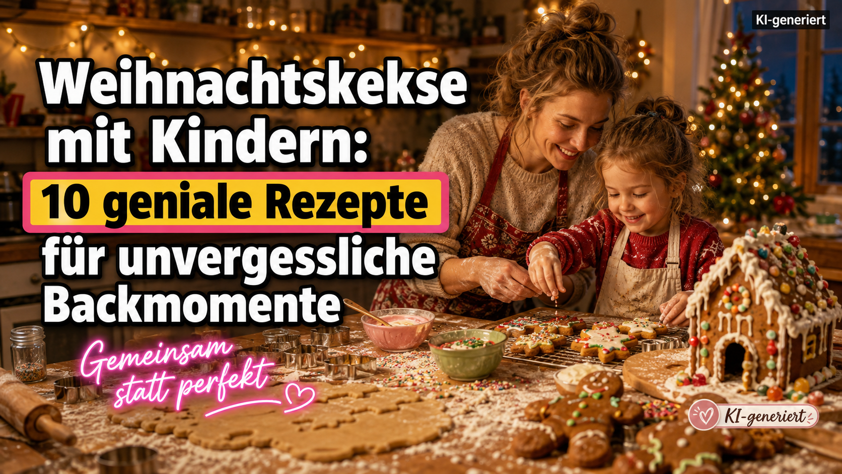 Weihnachtskekse mit Kindern backen und gemeinsam verzieren