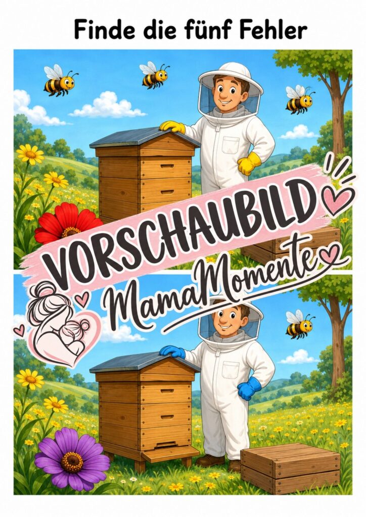 5 Fehler finden Bienen