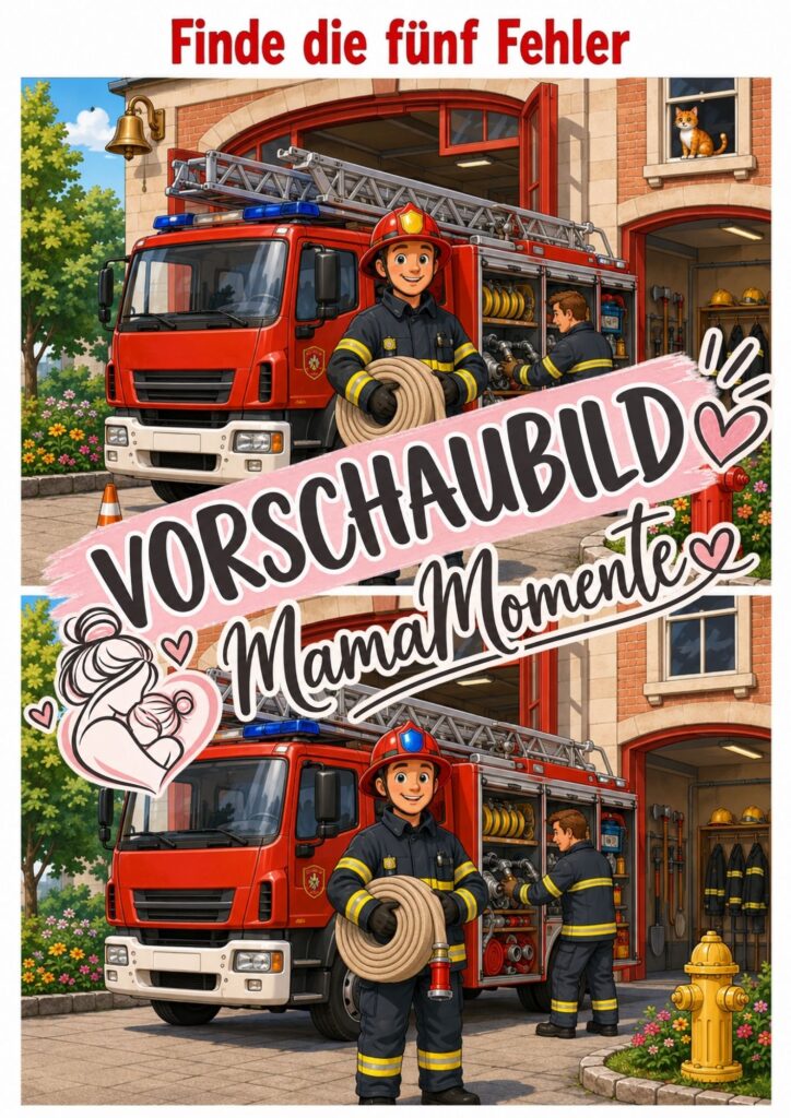 5 Fehler finden Feuerwehr