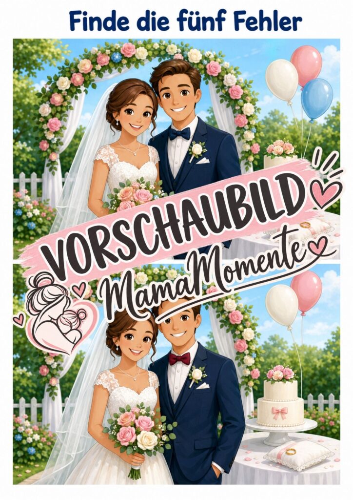 5 Fehler finden Hochzeit