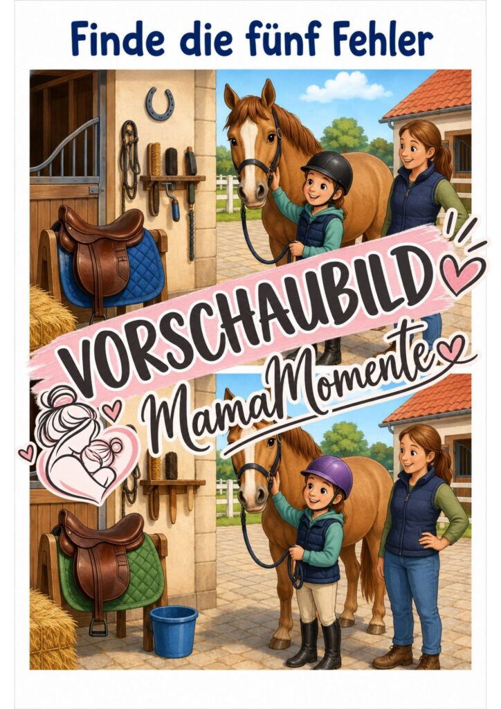 5 Fehler finden Reitstall