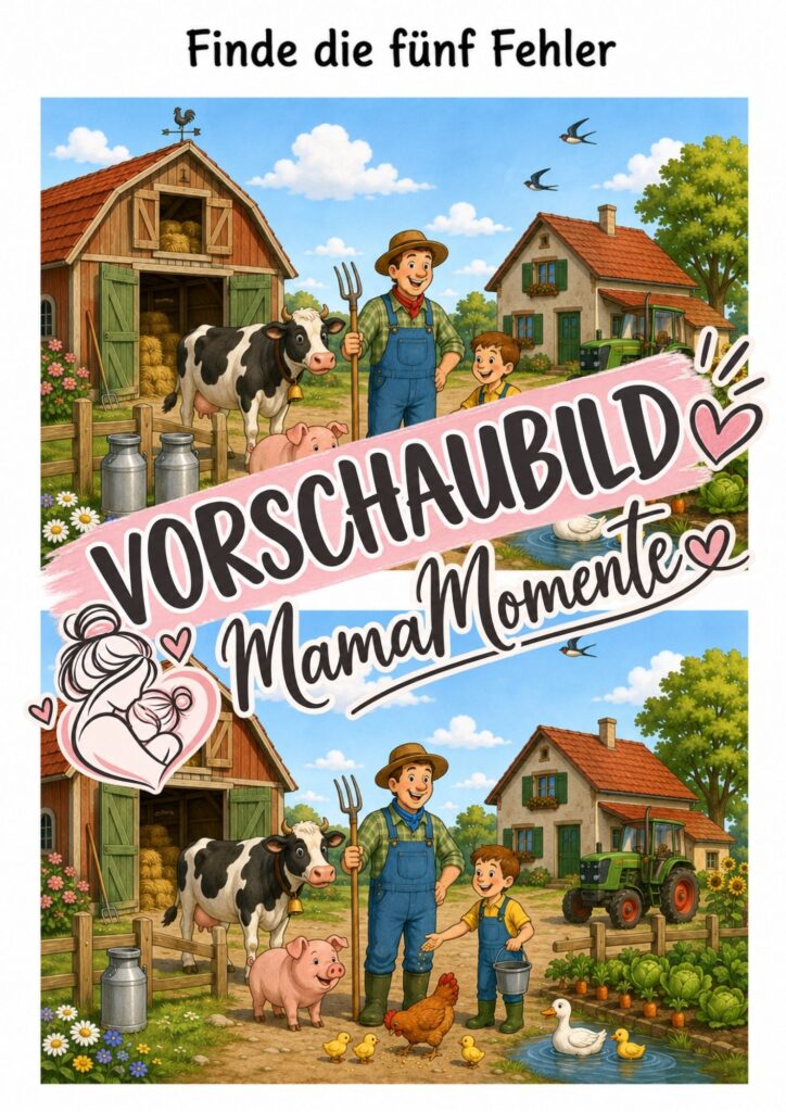 5 Fehler suchen Bauernhof