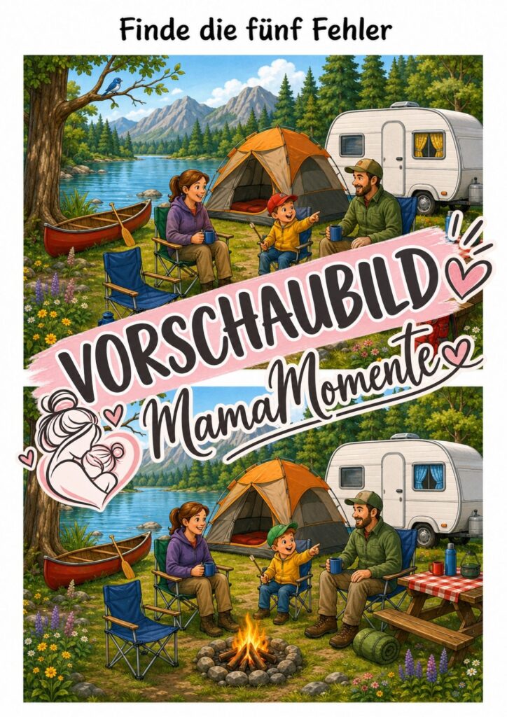 5 Fehler suchen Camping