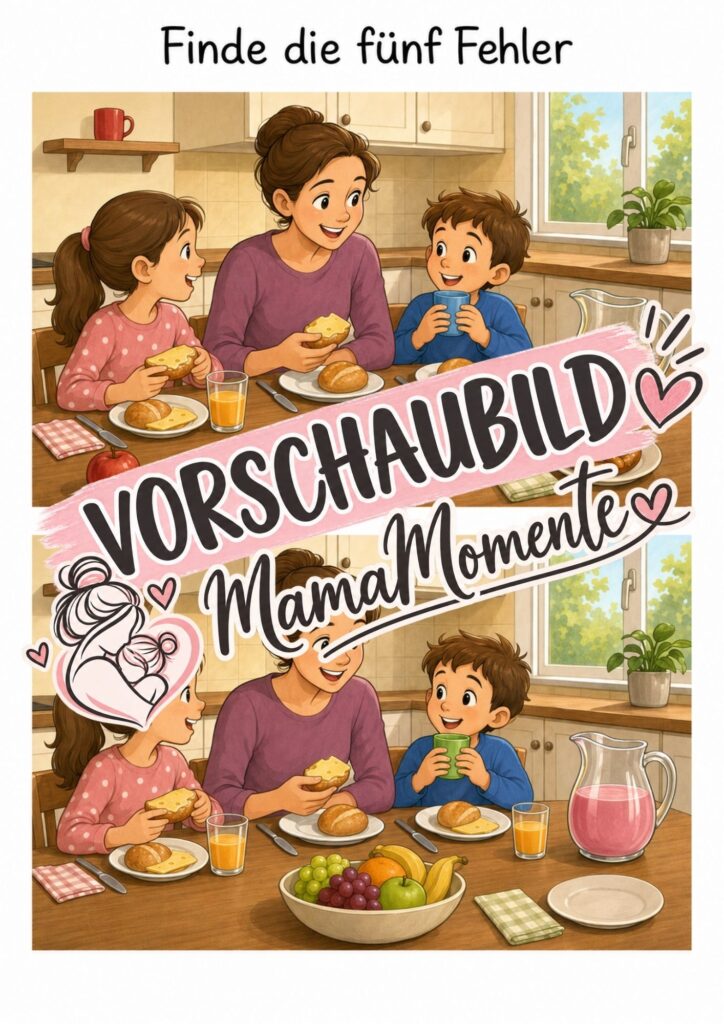 5 Fehler suchen Essen und Trinken
