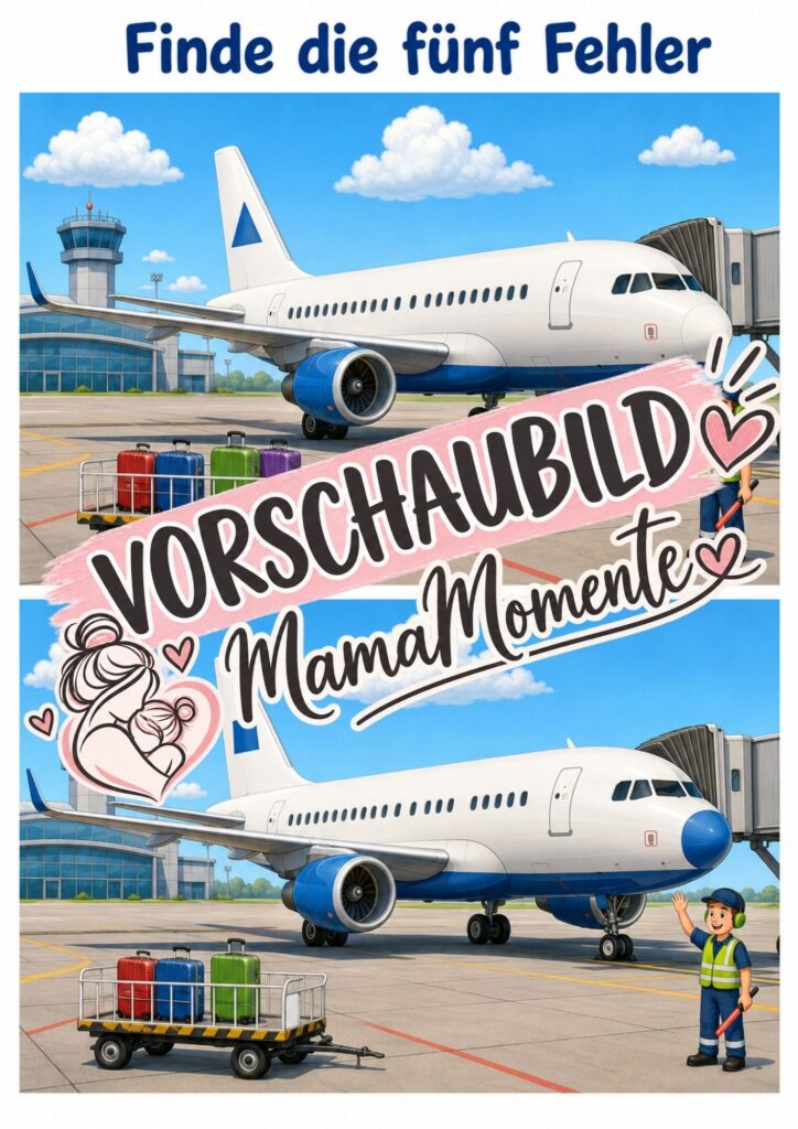 5 Fehler suchen Flugzeug