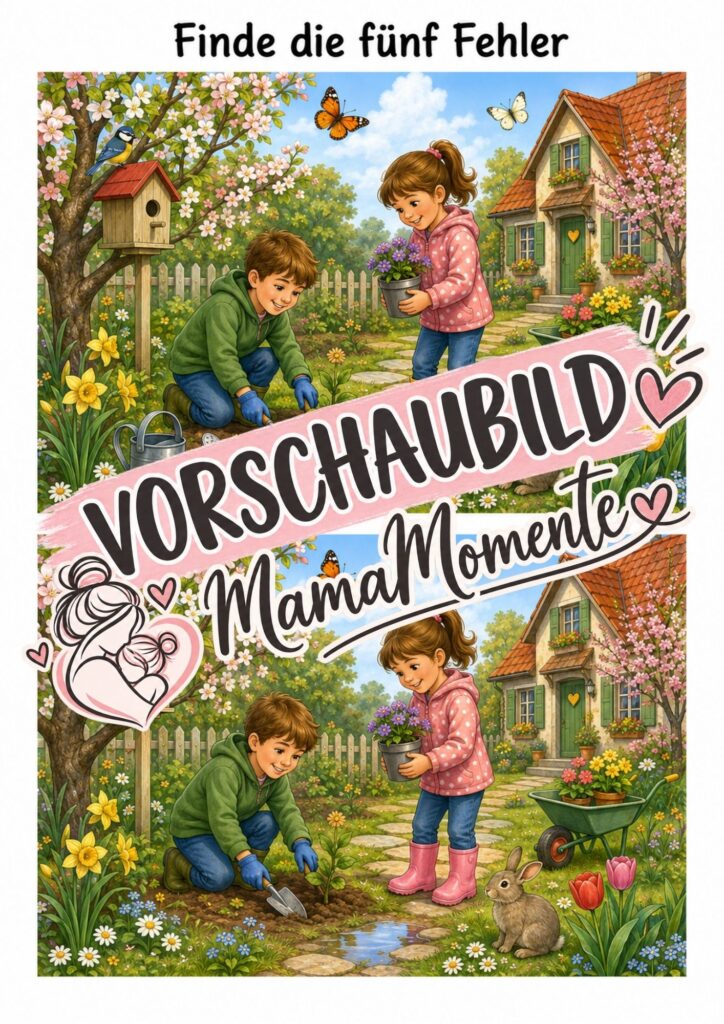 5 Fehler suchen Frühling