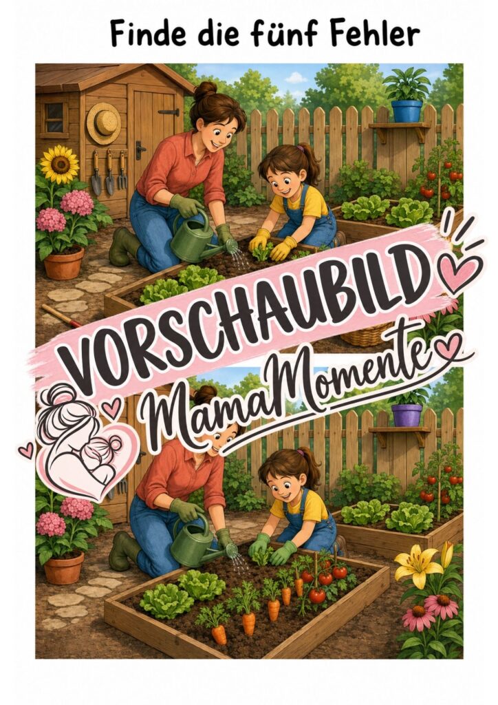 5 Fehler suchen Garten