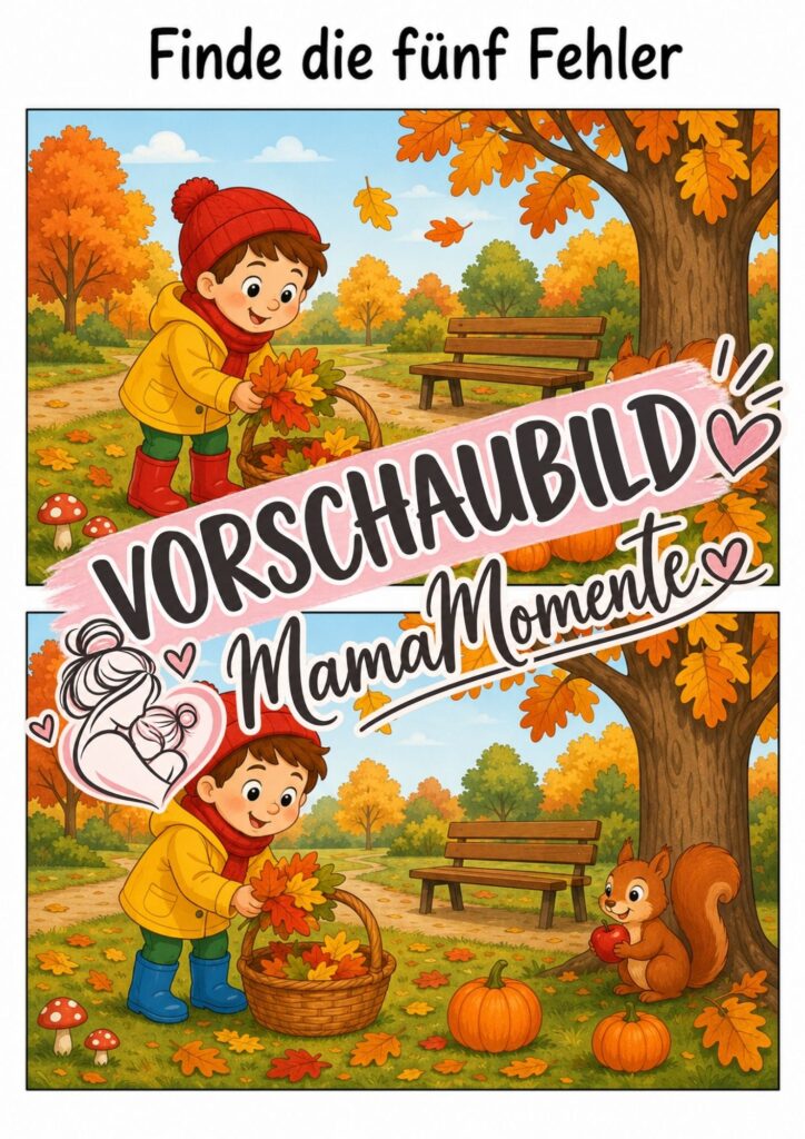 5 Fehler suchen Herbst