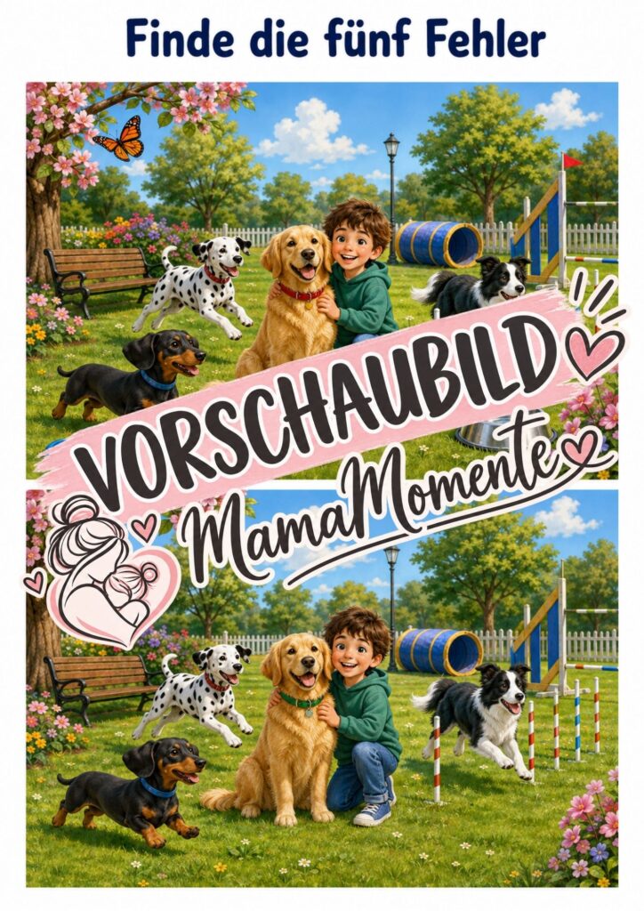 5 Fehler suchen Hunde