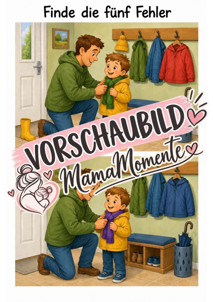 5 Fehler suchen Kleidung und Anziehen