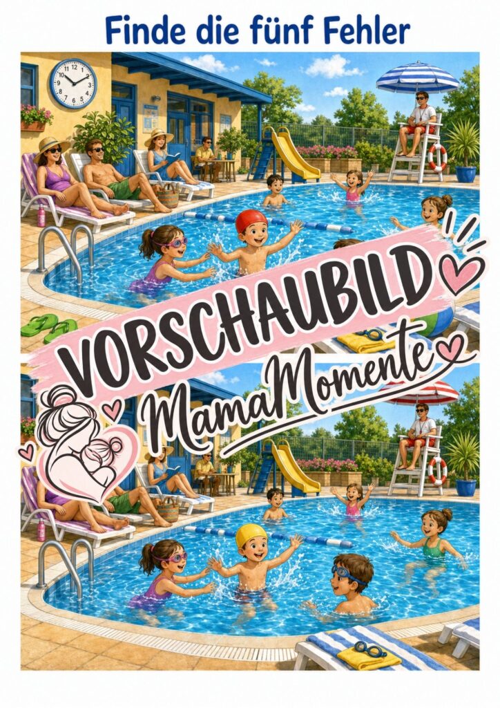 5 Fehler suchen Schwimmbad