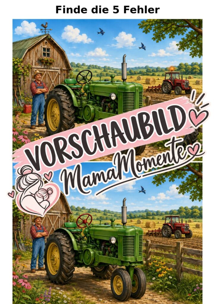 5 Fehler suchen Traktoren