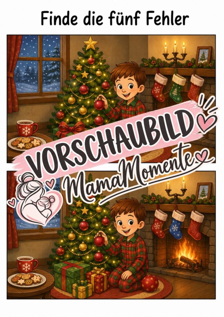 5 Fehler suchen Weihnachten