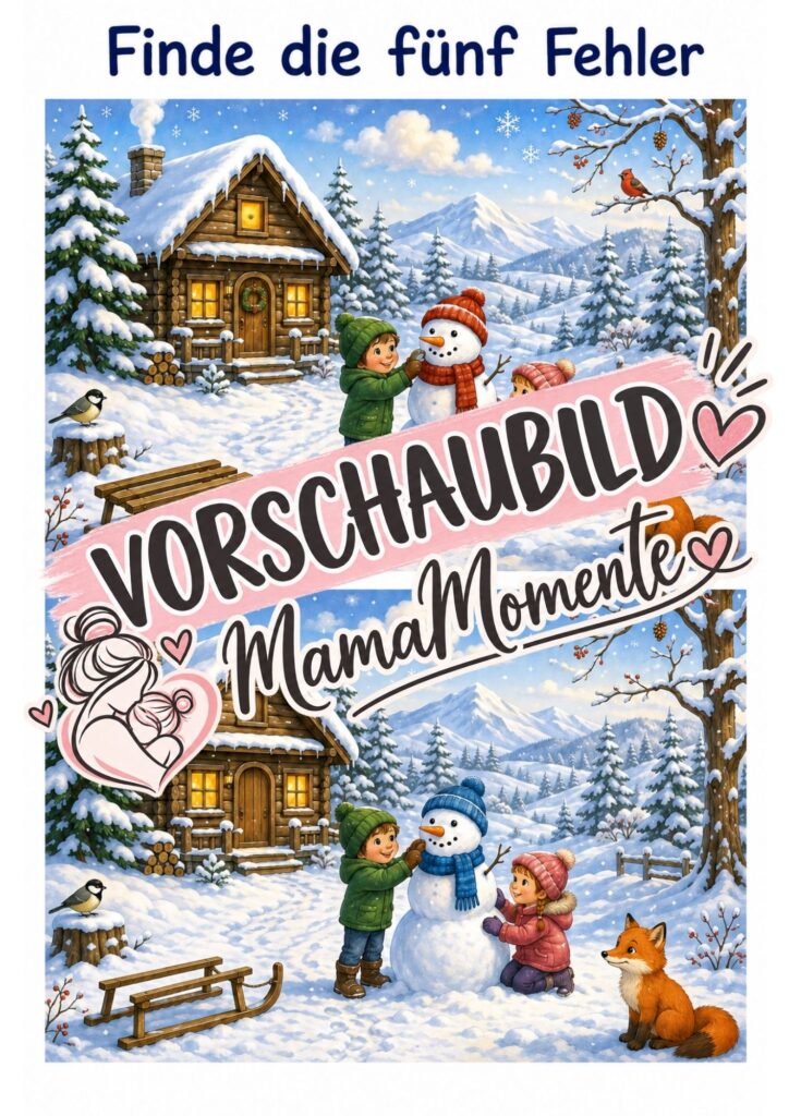 5 Fehler suchen Winter