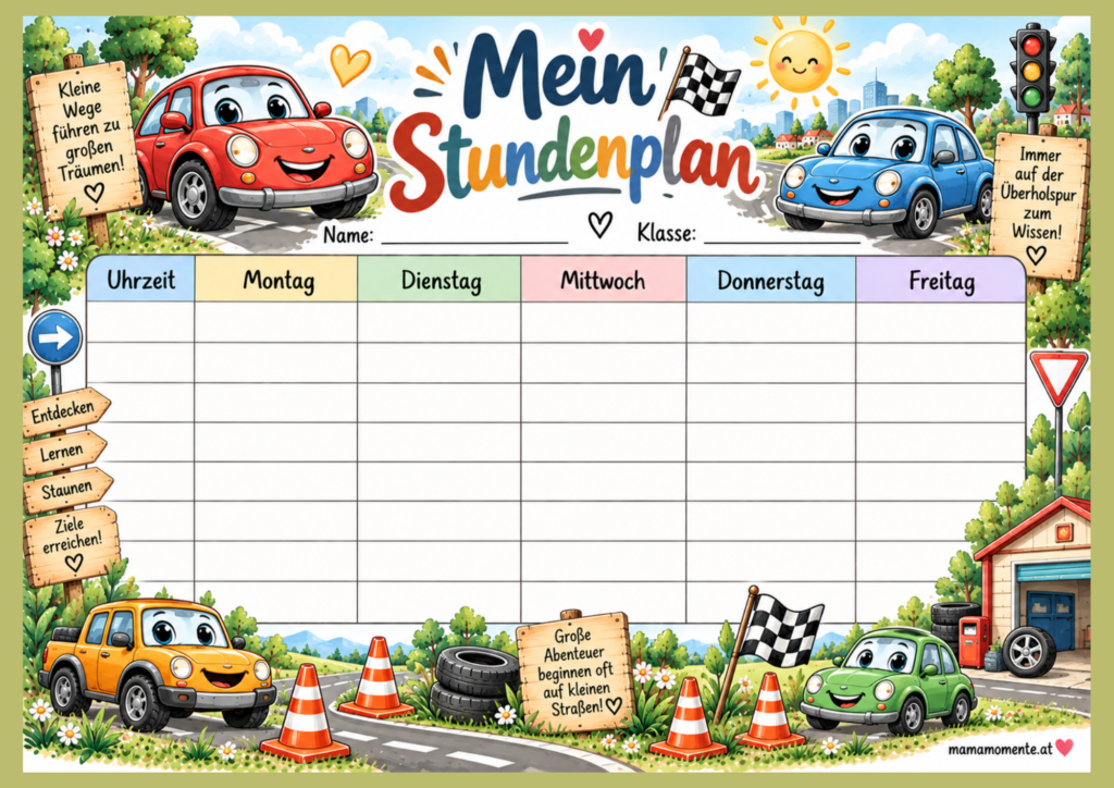 Stundenplan Autos