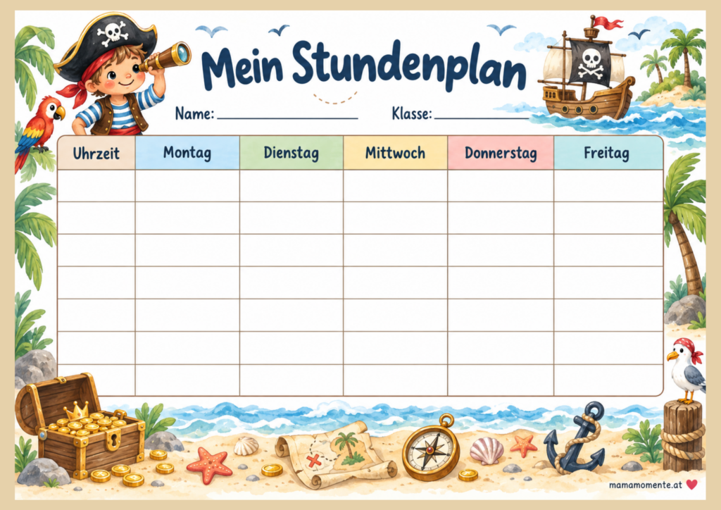 Stundenplan Pirat