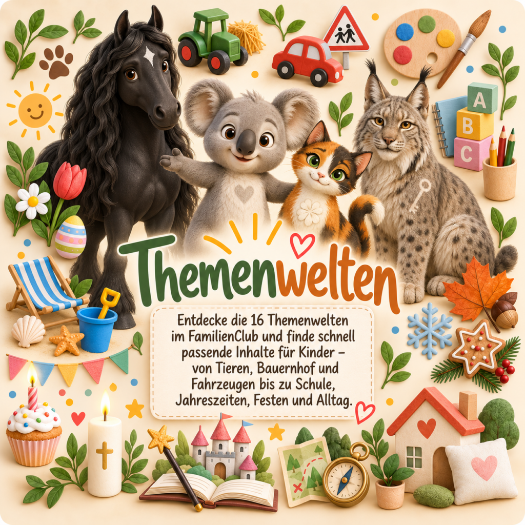 Themenwelten mit tierischen Freunden